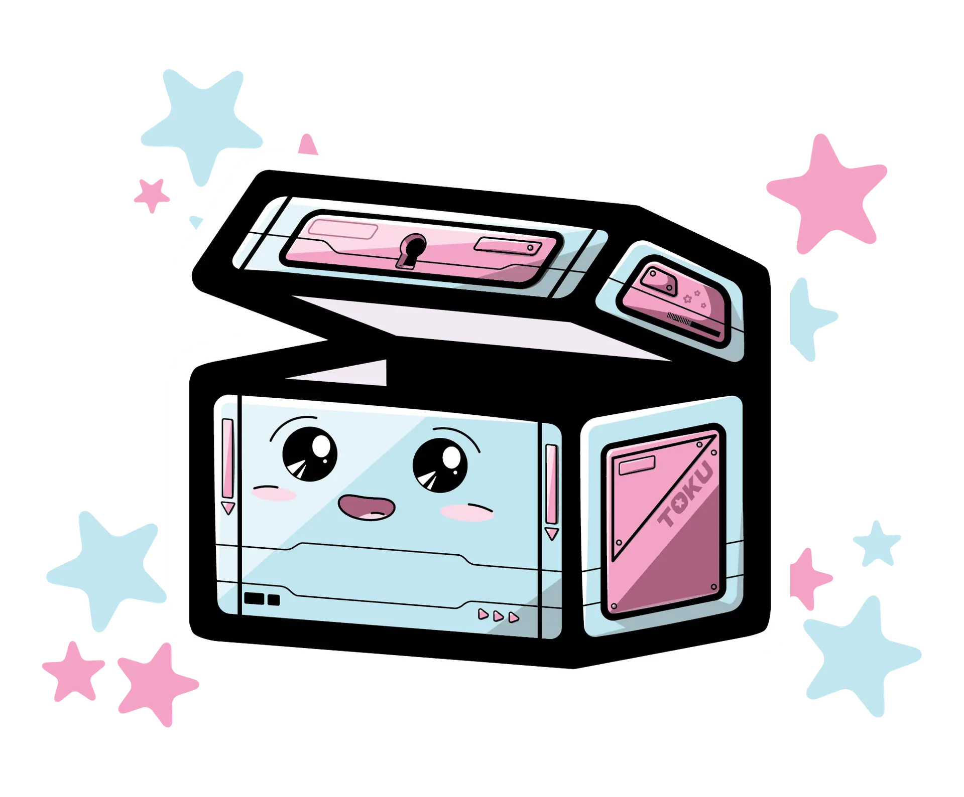 Toku Entertainment Treasure Chest with Stars